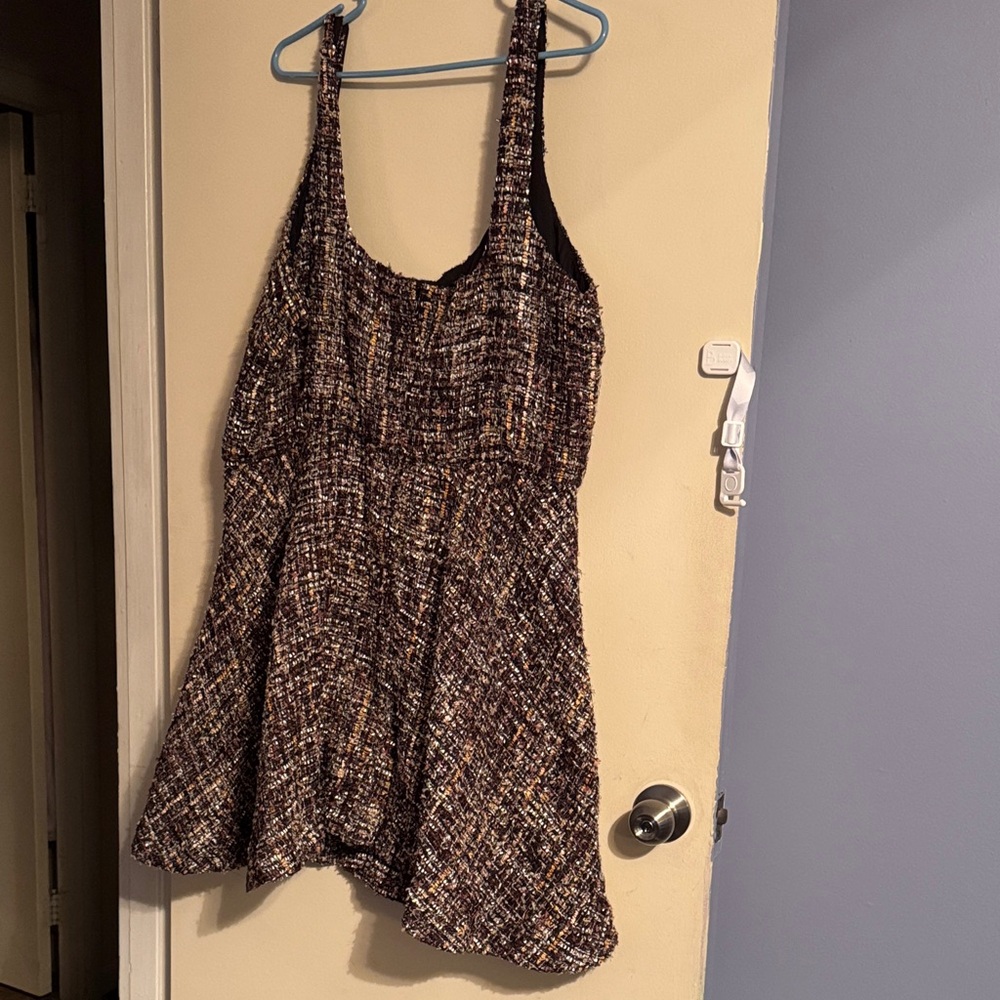 Eloquii Multicolor Tweed Mini Dress